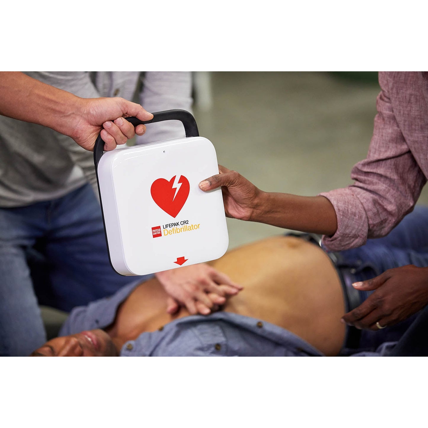 Lifepak CR2 Semi Automatic Defibrillator with Carry Case & 3G - Stryker-Physio Control