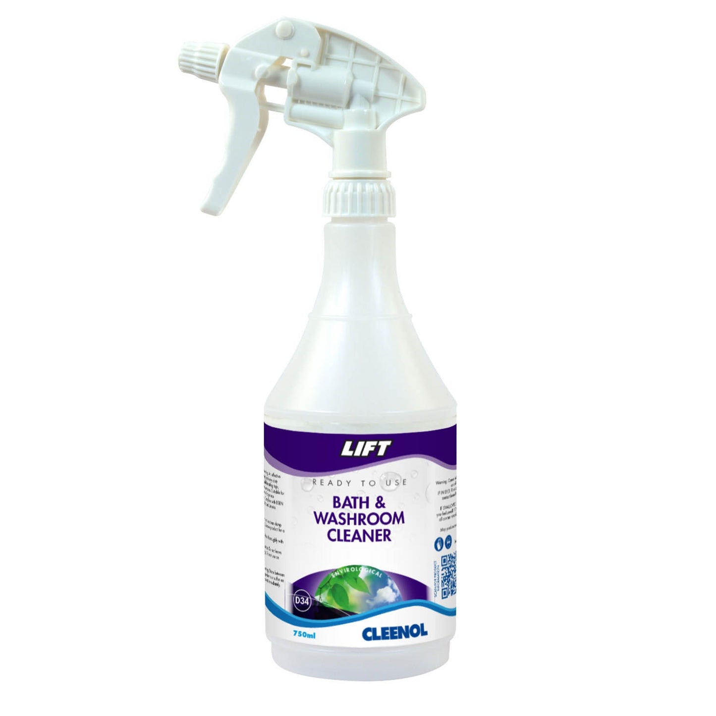 Bath & Washroom Cleaner Flask Spray - 750ml - Empty