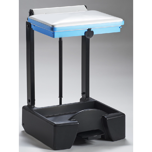 Plastic Open Frame Sackholder - Pedal Operated, Soft Closing Lid - 50L - Orange - Discontinued