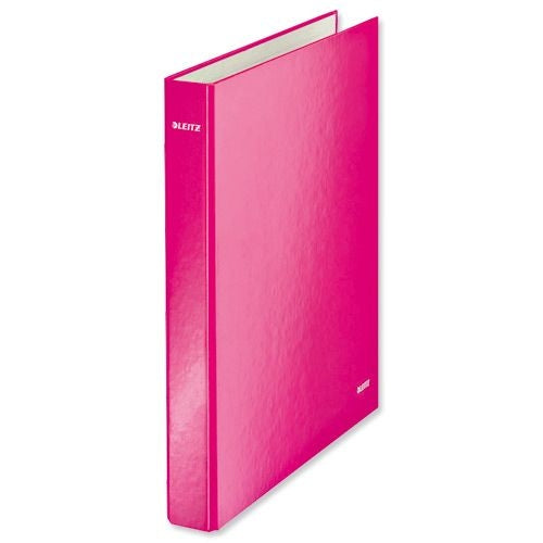 Leitz Wow 2 D-Ring Binder 25mm A4 Plus Pink (Pack of 10) - Leitz