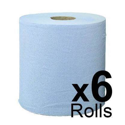 Pristine Centrefeed Roll Blue 2ply - 150m - Case of 6