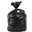 Black - Light Duty Domestic Waste Refuge Bag - Large 90L - Roll of 50