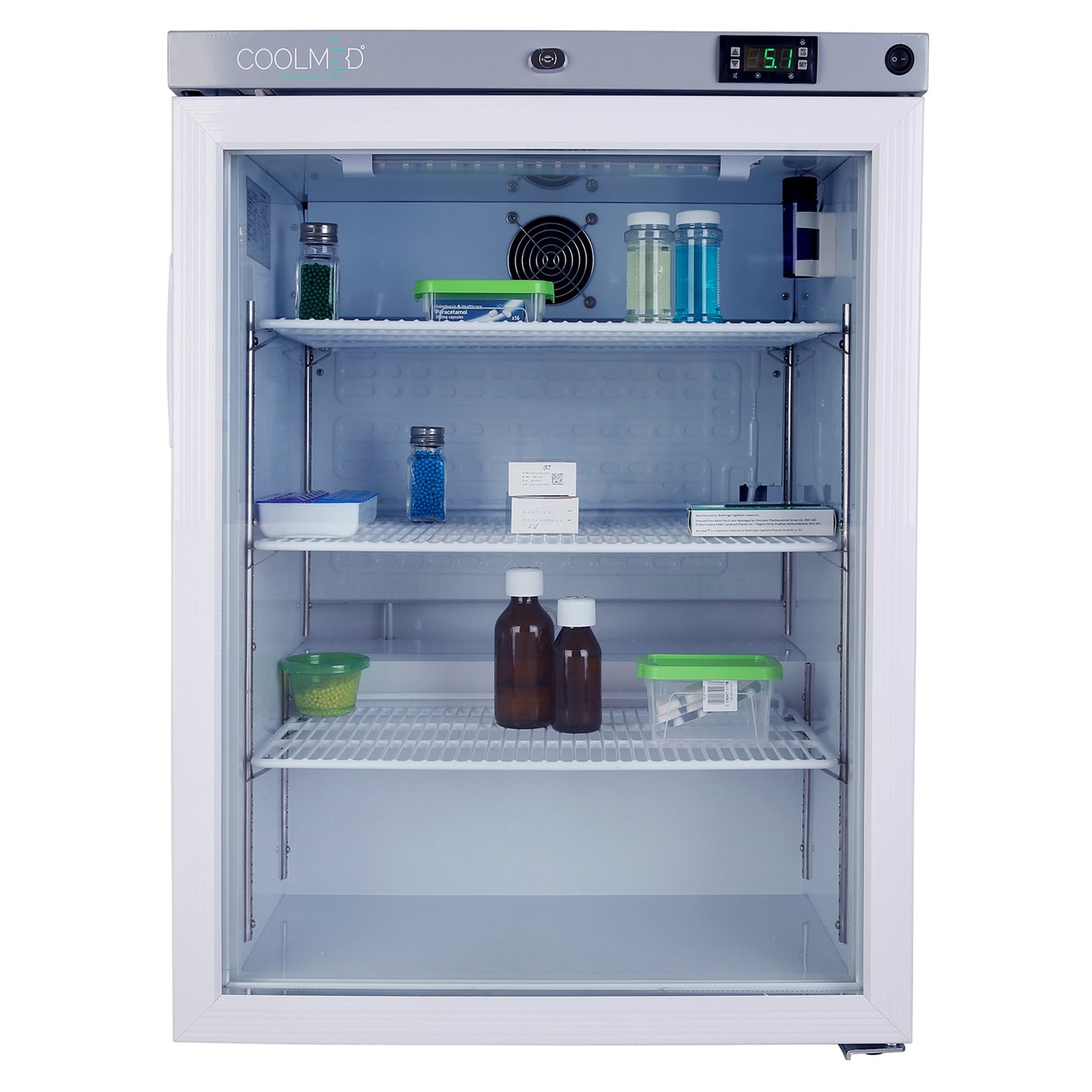 CoolMed Glass Door Refrigerator - 145 Litres - CMG125 - CoolMed