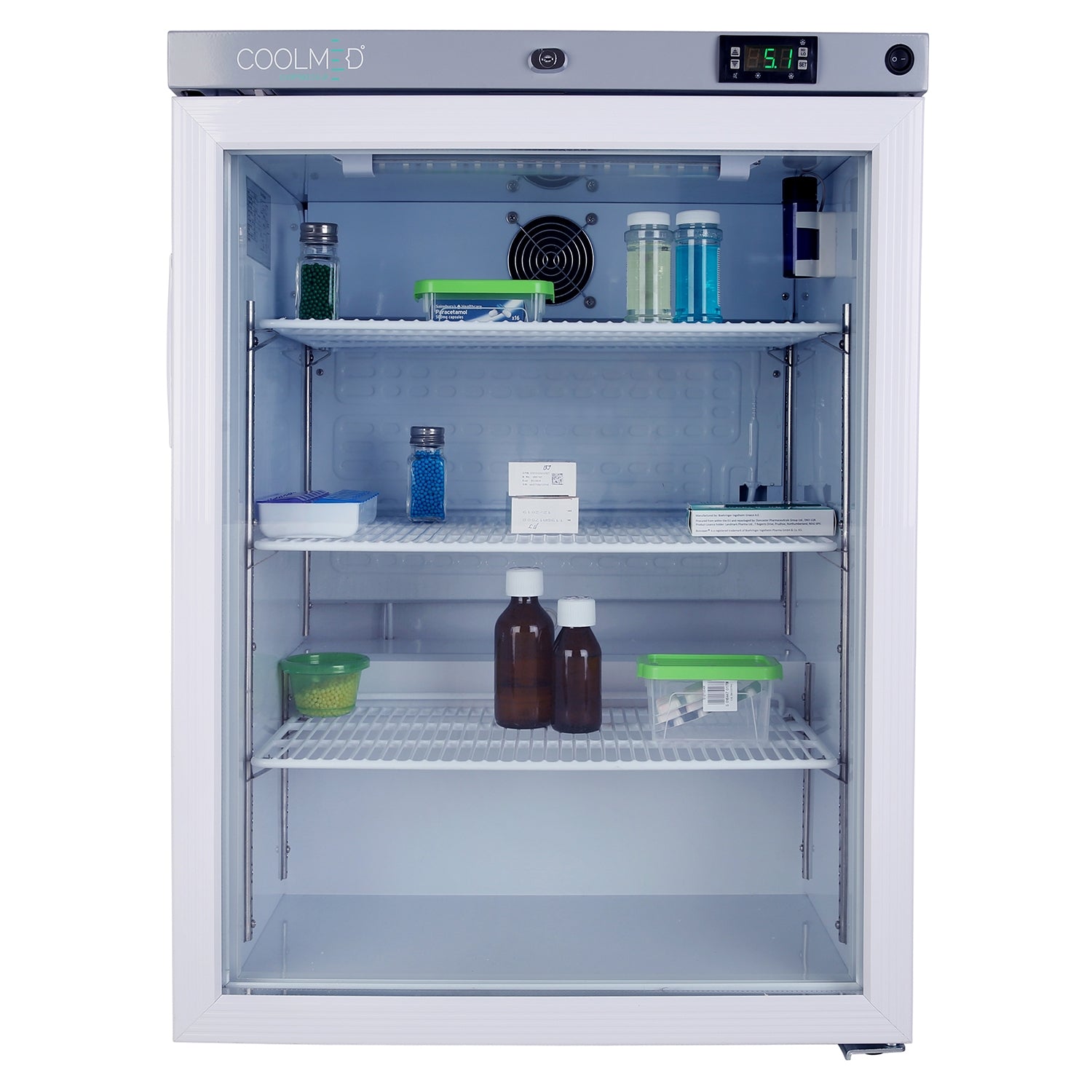 CoolMed Glass Door Refrigerator - 145 Litres - CMG125 - CoolMed