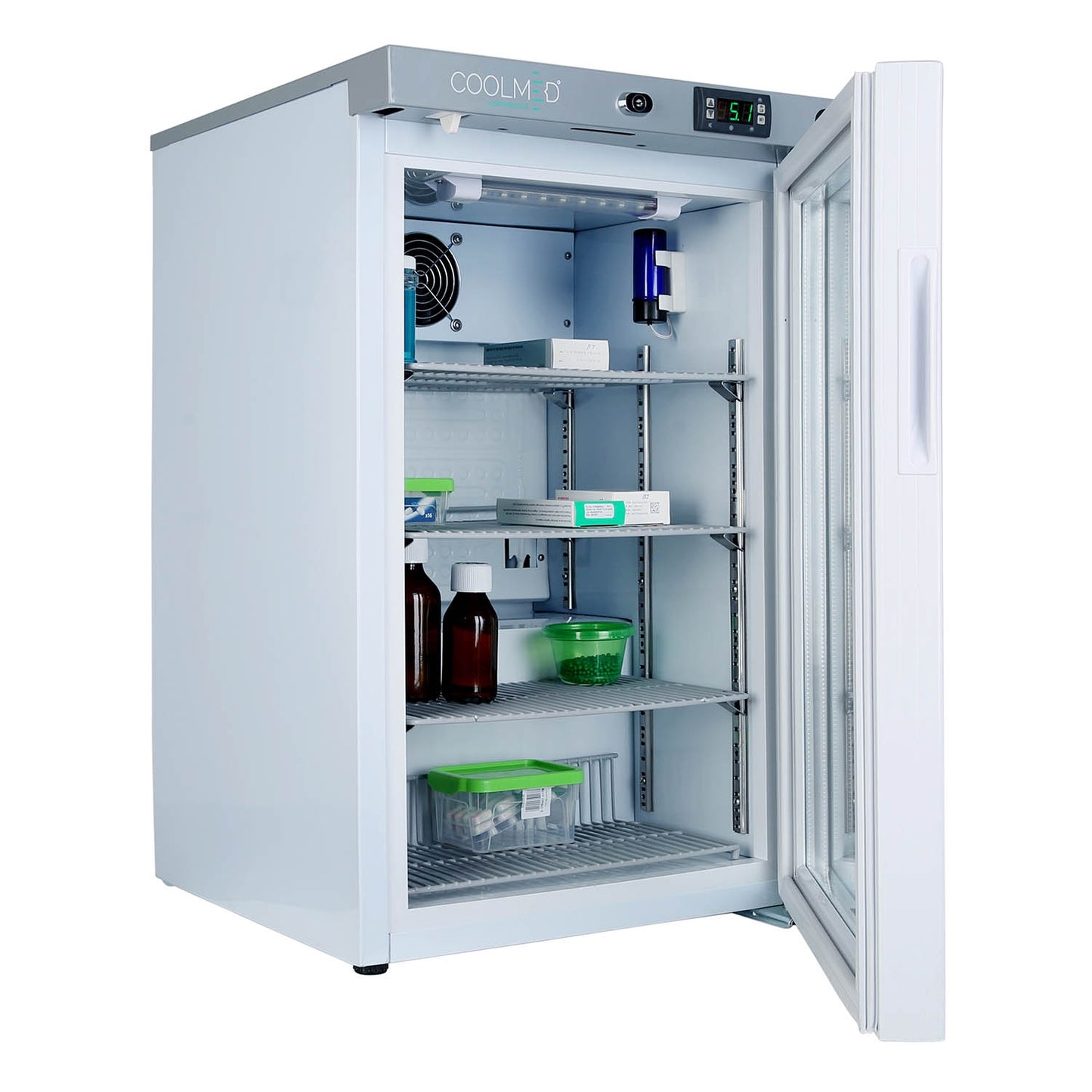 CoolMed Small Glass Door Refrigerator - 59 Litres - CMG59 - CoolMed