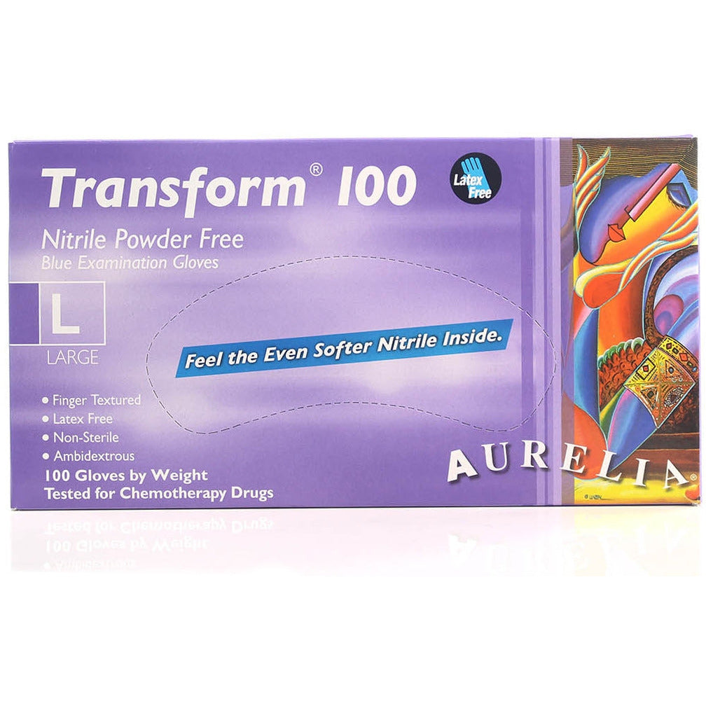 Supermax Aurelia Transform Nitrile Gloves - Pack of 100 - Large - Aurelia Gloves