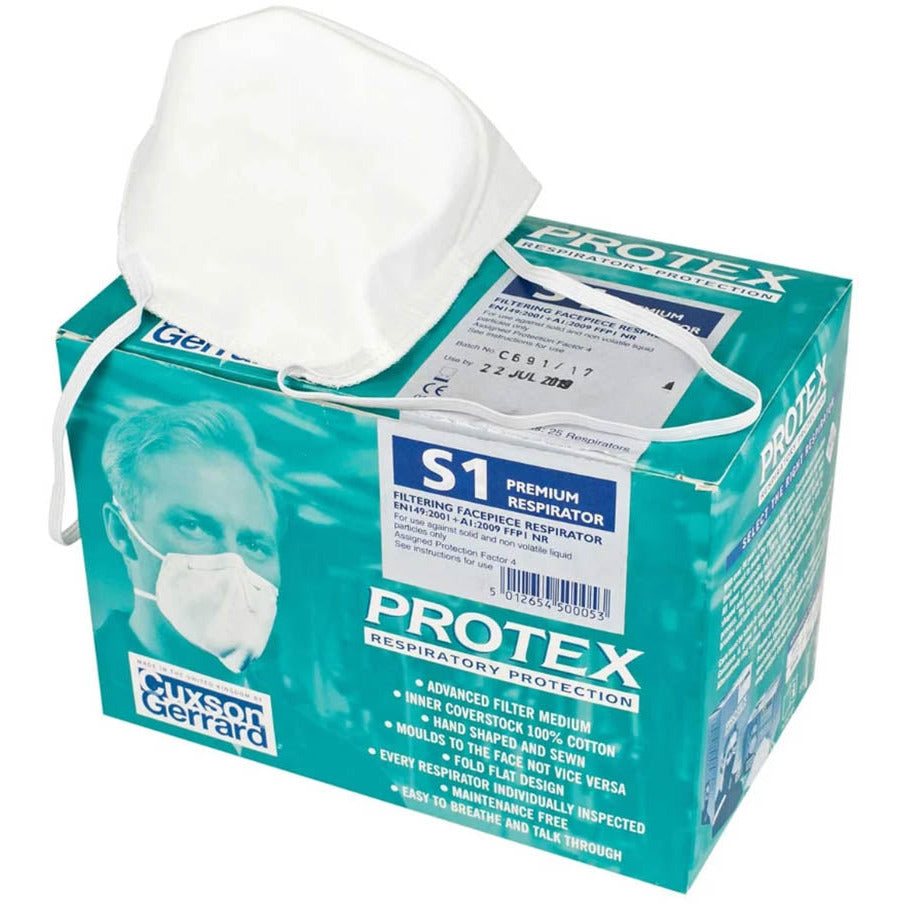 Pack of 25 Protex S1 Respiratory Masks - Discontinued