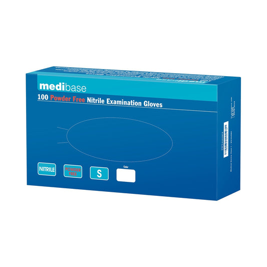 Medibase White Nitrile Powder Free Gloves - Large (100) - Medibase