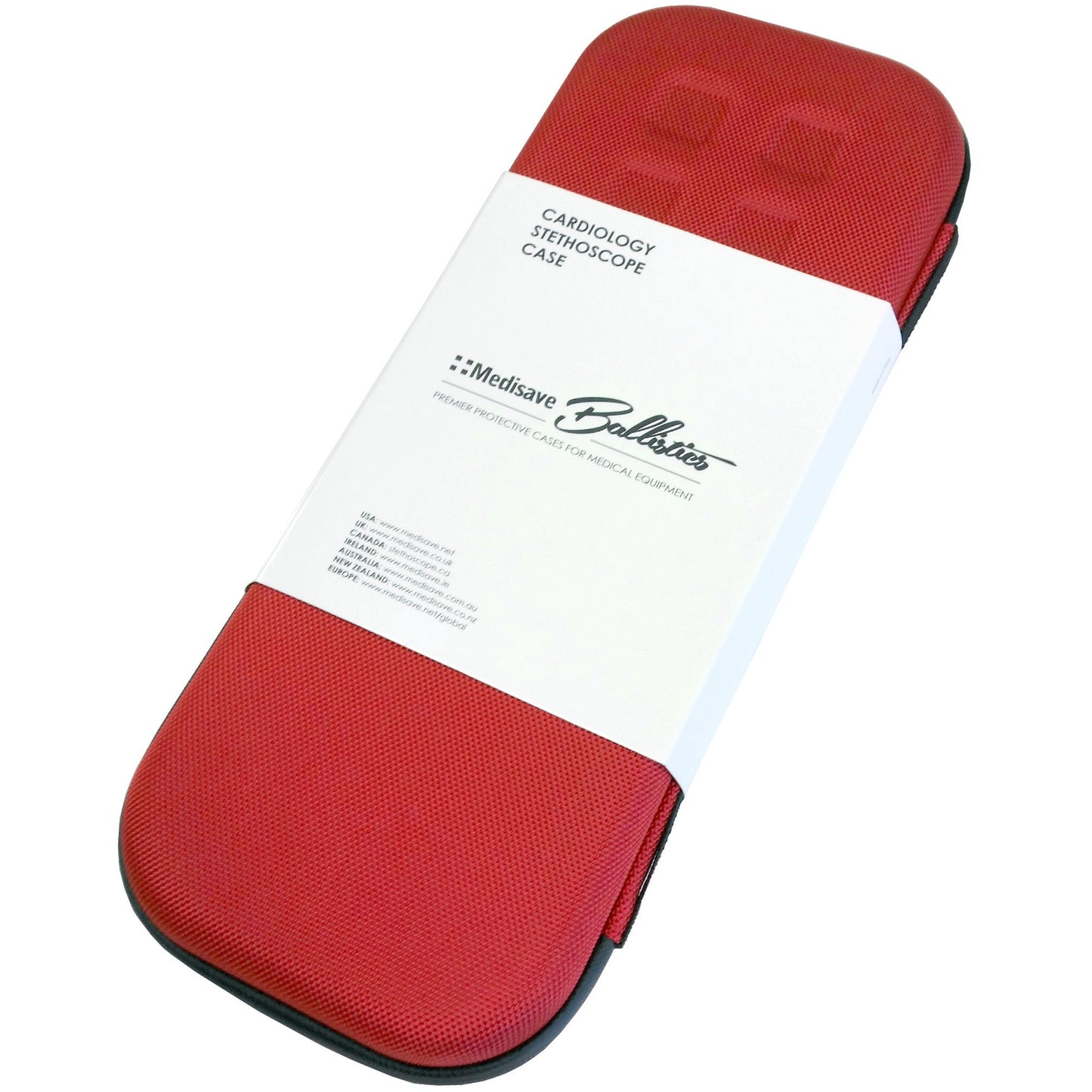 Medisave Ballistics Premium Cardiology Stethoscope Case - Red