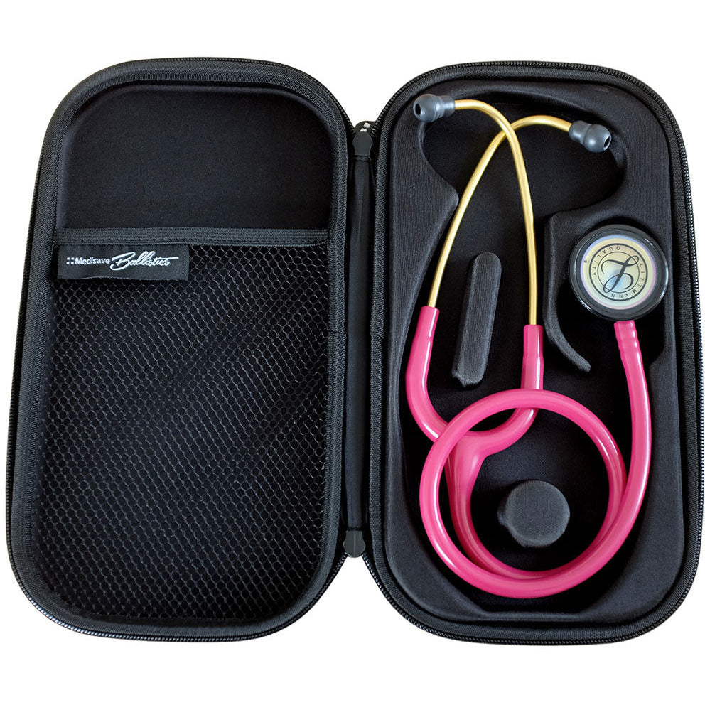 Medisave Ballistics Premium Classic Stethoscope Case - All Black