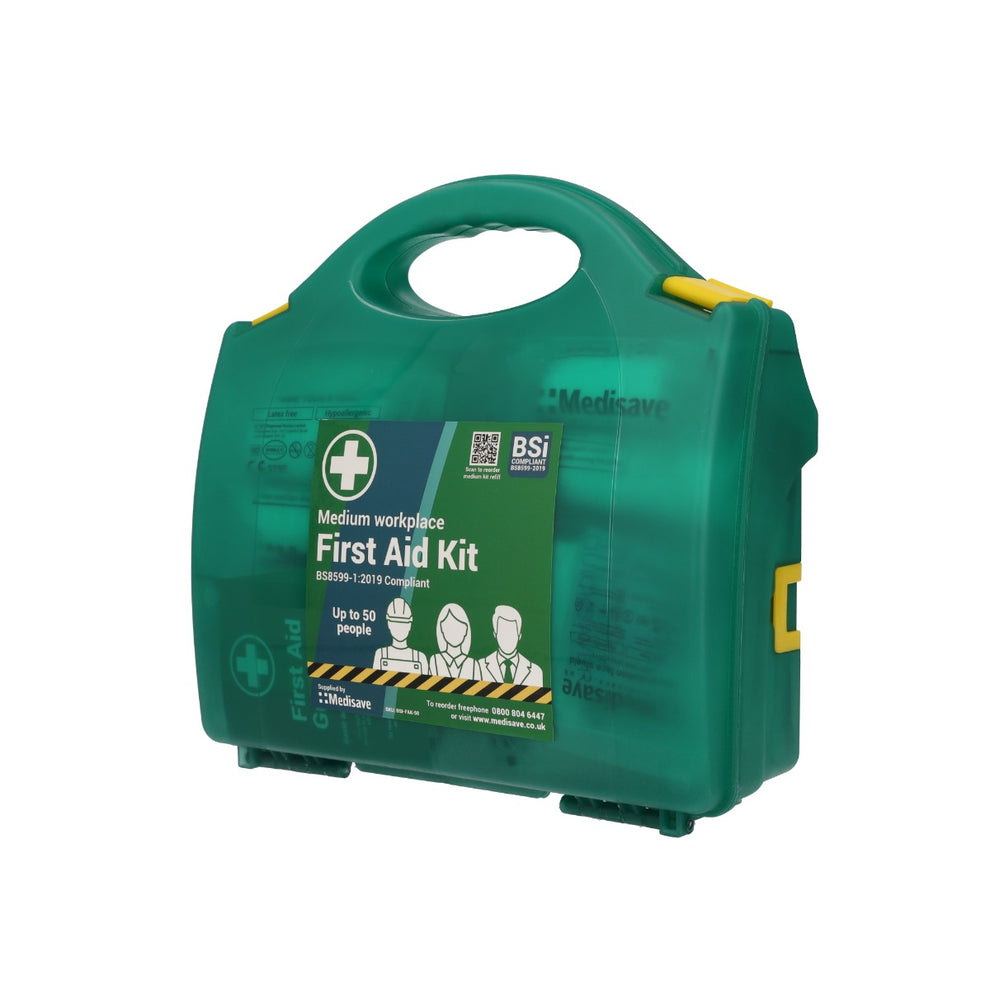 Workplace First Aid Kit - BS8599-1:2019 - Medium – Medisave UK
