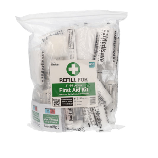 HSE Compliant Workplace First Aid Kit - 50 Person Refill