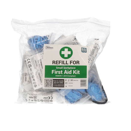 BS8599-1:2019 Workplace First Aid Kit - Small Kit Refill