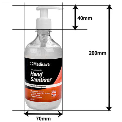 MediPro 70% Alcohol Hand Sanitiser 500ml With Pump - MediPro