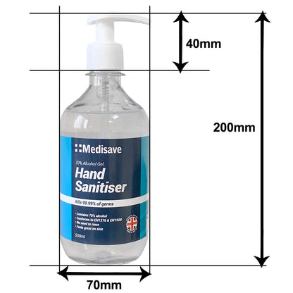 MediPro 70% Alcohol Hand Sanitiser 500ml With Pump - MediPro
