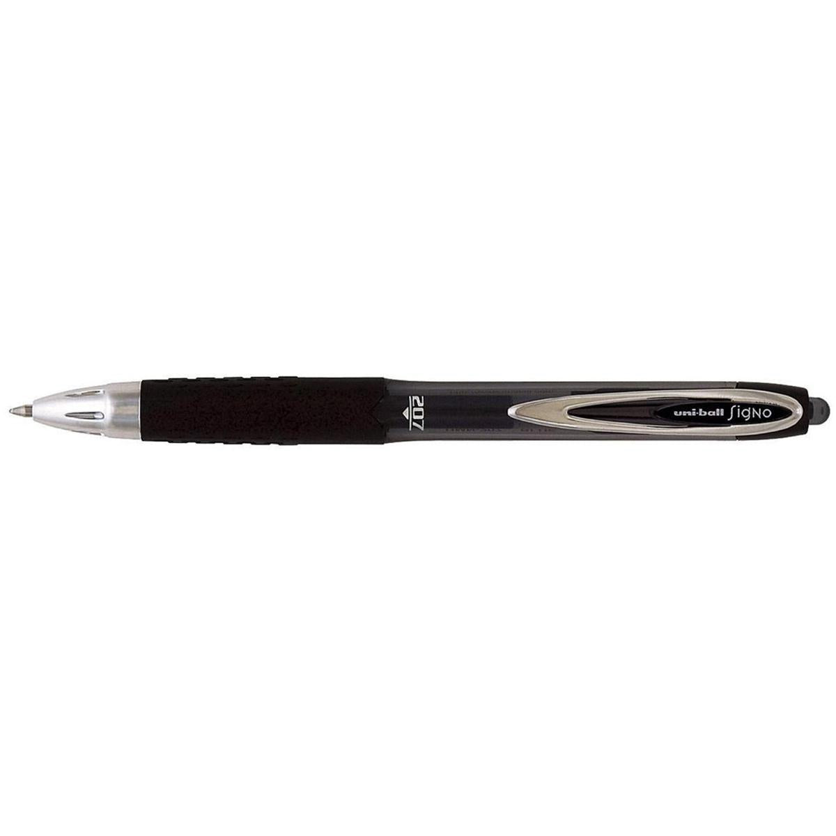 Uni-Ball Signo 207 Retract Gel Rollerball Black (Pack of 12) – Medisave UK