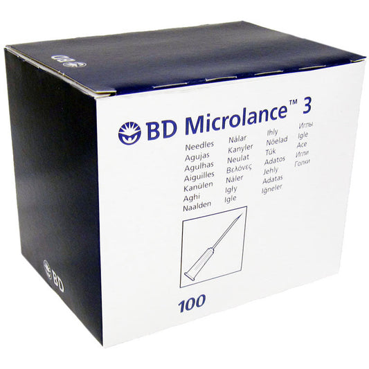 BD Microlance 3 Needles Yellow 30g x 0.5" x 100