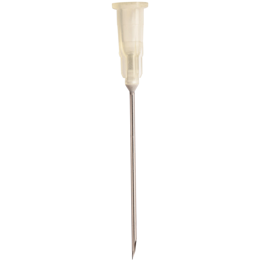 Terumo™ Agani™ Single-use Sterile Hypodermic Needles - 19g - 1.5" - Ivory - Short Bevel - Box Of 100 - Terumo