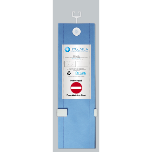 Medium 3.6M x 2M C-Fit Fantex Curtain - Light Blue - Hygenica