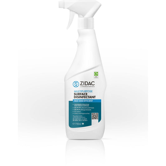 Zidac Multipurpose Surface Disinfectant Spray - 750ml - Zidac Laboratories