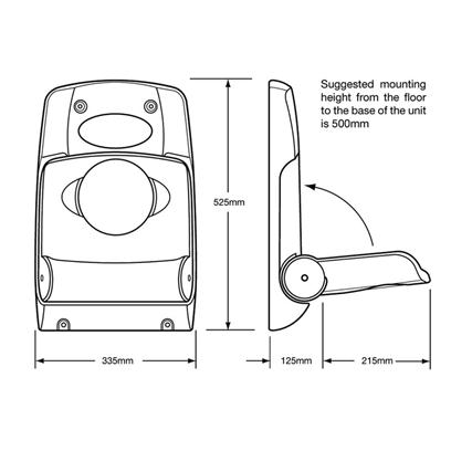 Wall Mounted Stay-Safe Baby Seat