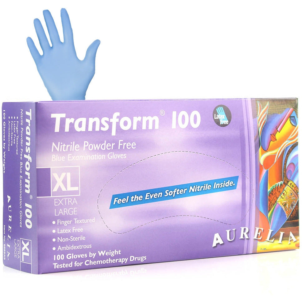Supermax Aurelia Transform Nitrile Gloves - Pack of 100 - Extra Large - Aurelia Gloves