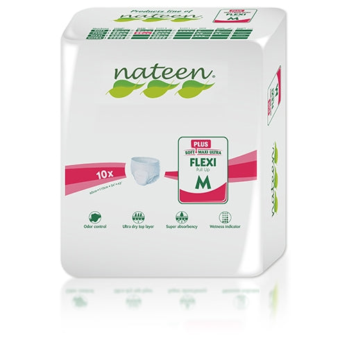 Nateen Pull Up Pants Plus (2150ml) x 10 Pack - Medium