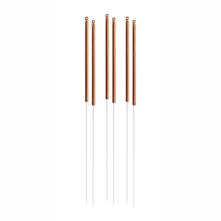 C-type copper acupuncture needles 0.25x25mm 5 in 1 guide tube - Phoenix Medical
