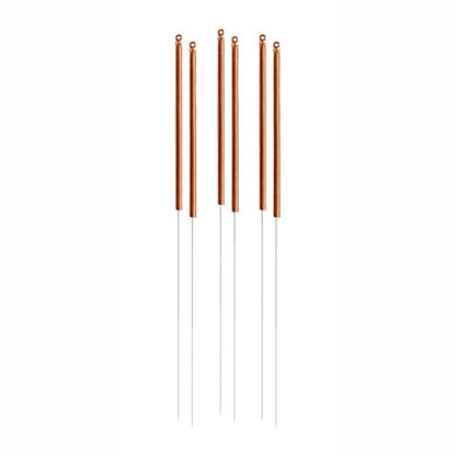 C-type copper acupuncture needles 0.25x25mm 5 in 1 guide tube - Phoenix Medical