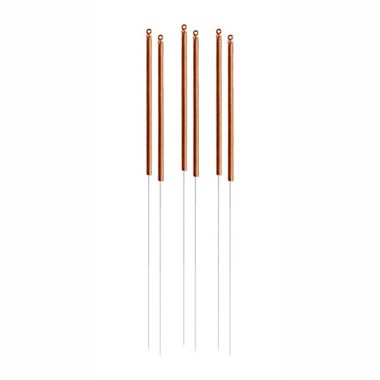 C-type copper acupuncture needles 0.25x25mm 5 in 1 guide tube