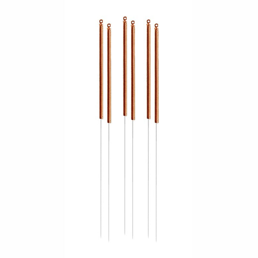 C-type copper acupuncture needles 0.25x25mm 5 in 1 guide tube - Phoenix Medical