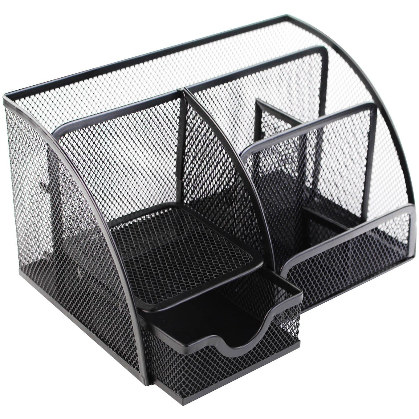 Desk Mesh Org Rtry Select Wire Mesh Large Desk Organiser Black – Medisave UK
