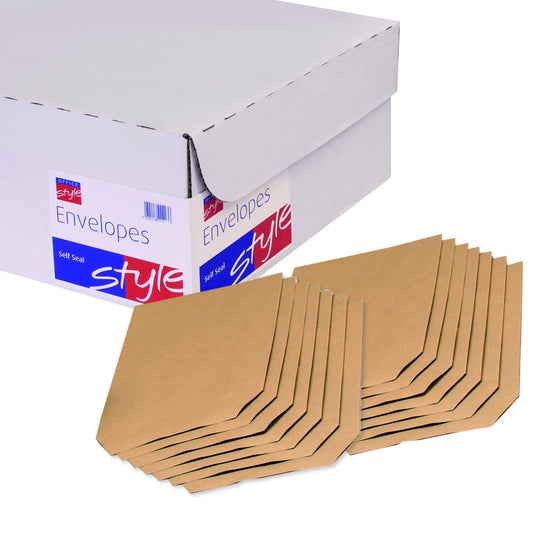 Office Style Packet Envelope Plain C5 Manilla 90gsm (500) - Office Style