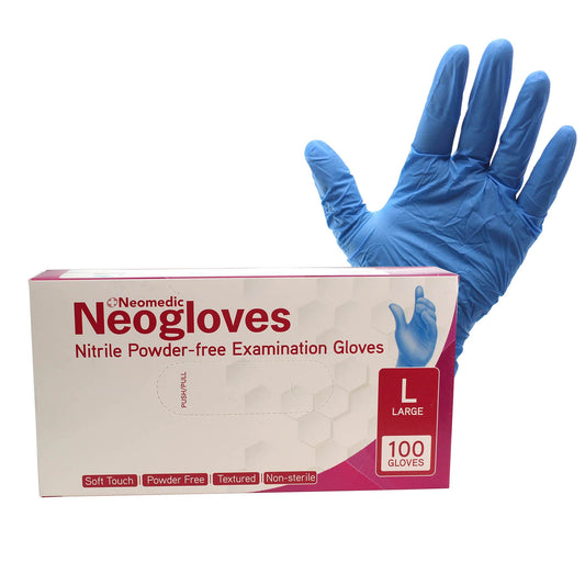 Nitrile Gloves Powder Free - Box of 100 [Medical Grade]