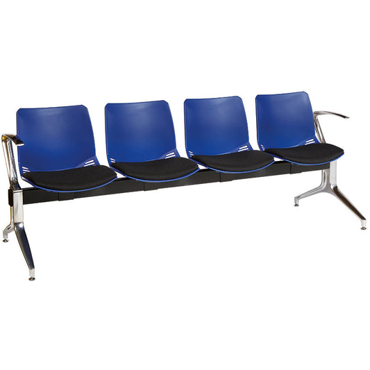 Sunflower Neptune Visitor 4 Seat Module (Shell) - 2 Chrome Arms - Inter/vene Seat Pads - 