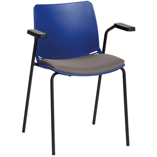 Sunflower Neptune Visitor Seat (Moulded) - With Arms - Inter/vene Seat Pad - 