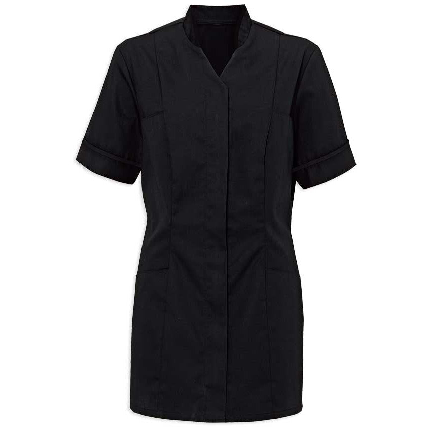 Women's Tunic with Mandarin Collar - 