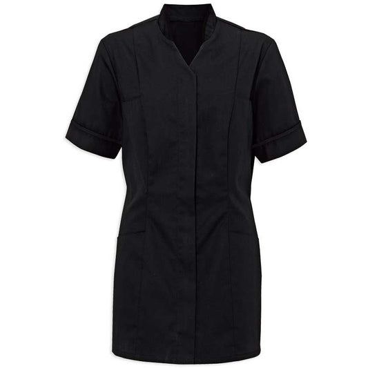 Women's Tunic with Mandarin Collar - 