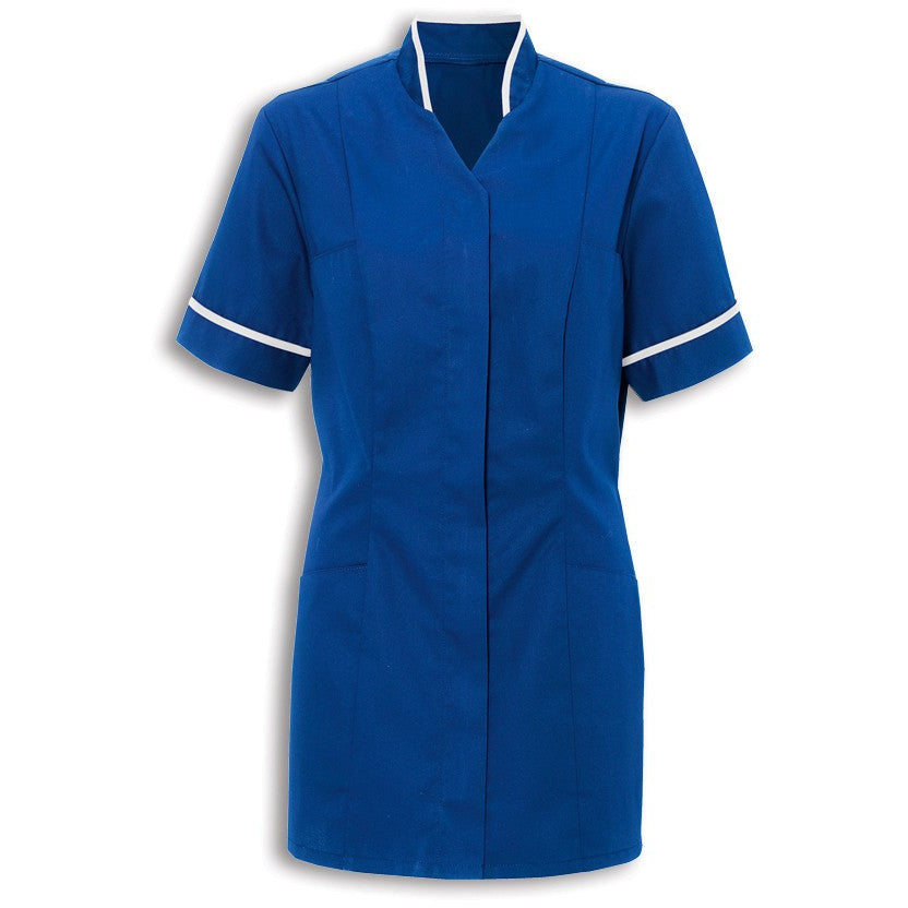 Women's Tunic with Mandarin Collar - 