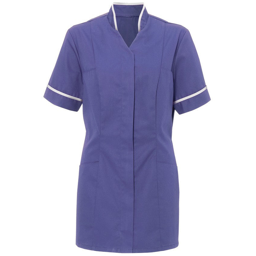 Women's Tunic with Mandarin Collar - 