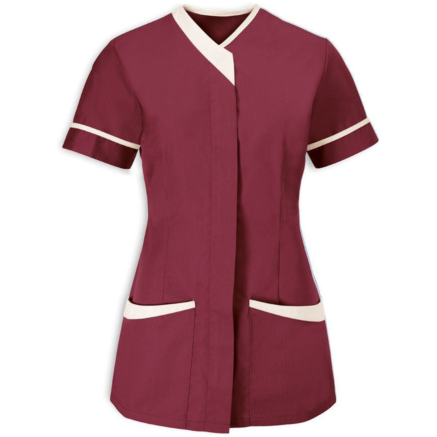 Women's Contrast Trim Tunic Top - 