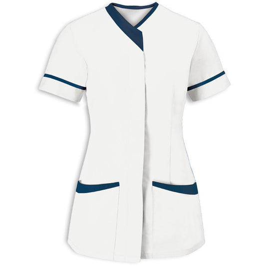 Women's Contrast Trim Tunic Top - 