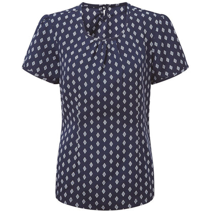 Women's Round Neck Print Bsulouse - 