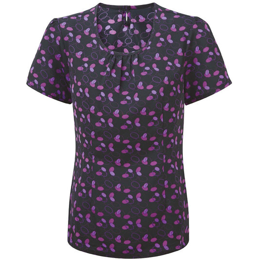 Women's Round Neck Print Bsulouse - 
