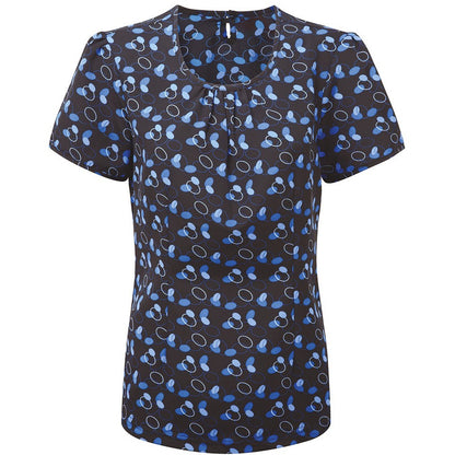Women's Round Neck Print Bsulouse - 