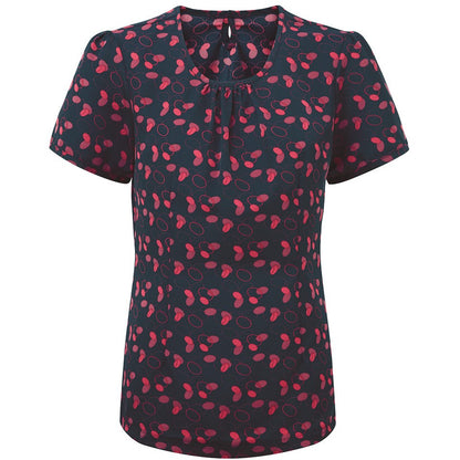 Women's Round Neck Print Bsulouse - 