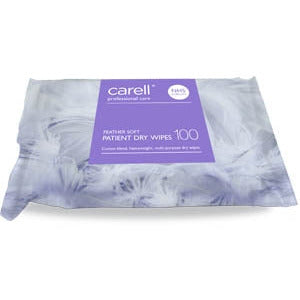 Carell Patient Dry Wipes - Feather Soft - 100 Pack - Clinell