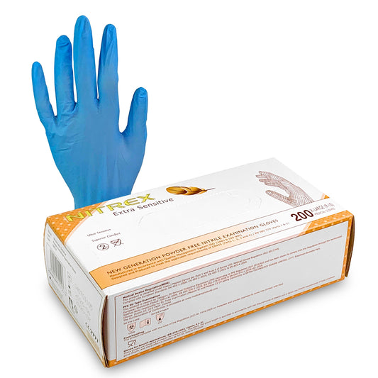 Extra Large Nitrile Gloves x 200 [Certified EN455] - Nitrex