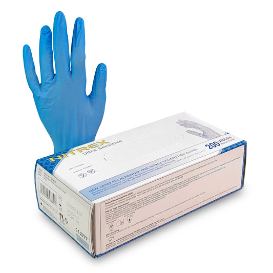 Large Nitrile Gloves x 200 [Certified EN455] - Nitrex