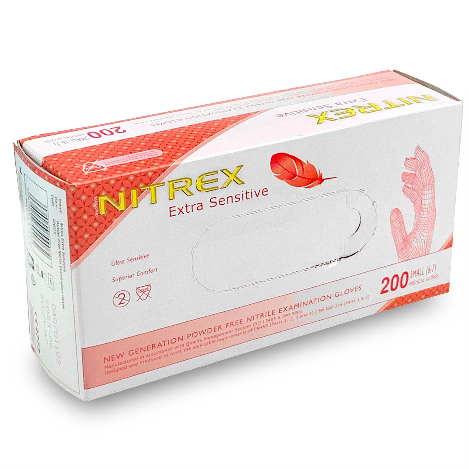 Small Nitrile Gloves x 200 [Certified EN455] - Nitrex